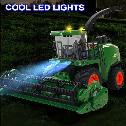 Farm Traktor Harvester Mower Játékszett