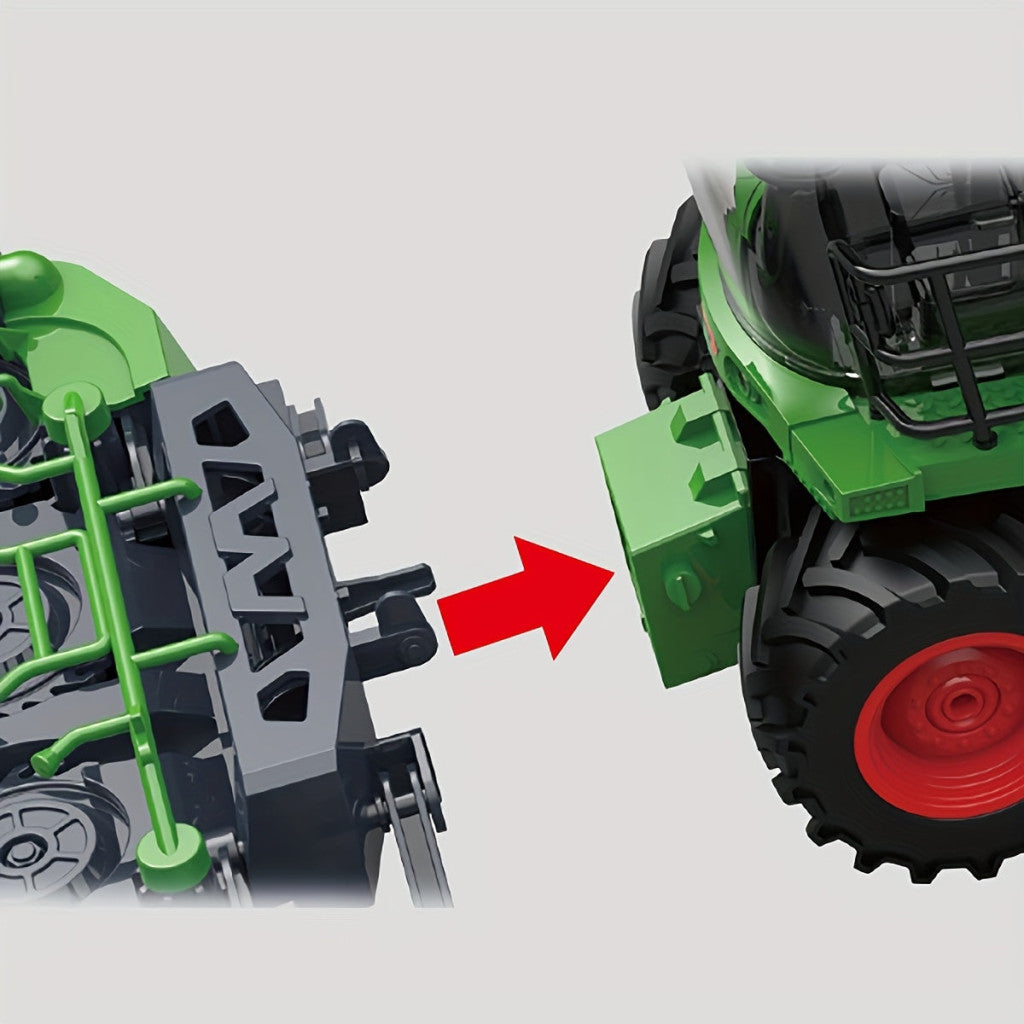 Farm Traktor Harvester Mower Játékszett