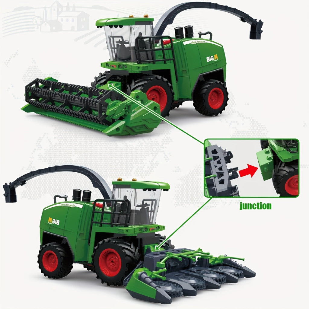 Farm Traktor Harvester Mower Játékszett