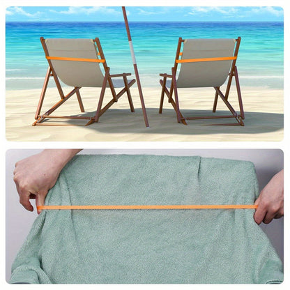 6 db vastagabb szilikon törölközőszalag strand székekhez