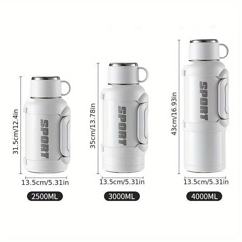 Szigetelt vizespalack két belső fedéllel