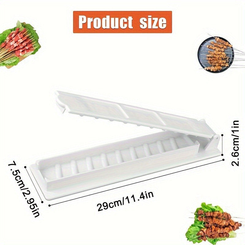 Erős BBQ Kebab Készítő 6 Nyársal