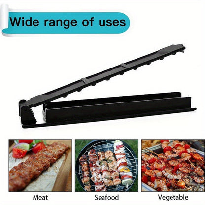 Erős BBQ Kebab Készítő 6 Nyársal