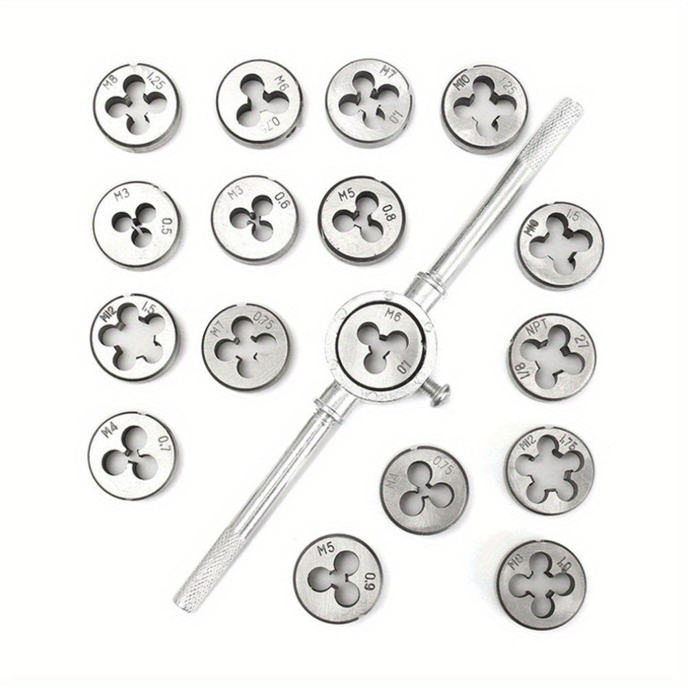 Metrikus Tap Die Készlet M3-M12 Csavarcsatornák