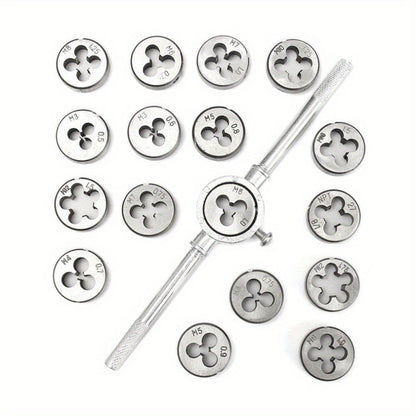 Metrikus Tap Die Készlet M3-M12 Csavarcsatornák