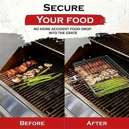 Rozsdamentes Acél BBQ Grillkosár