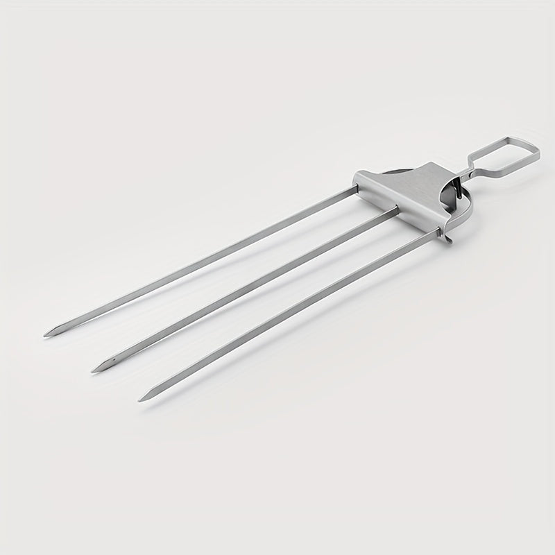 14 hüvelykes rozsdamentes acél BBQ grill nyárs