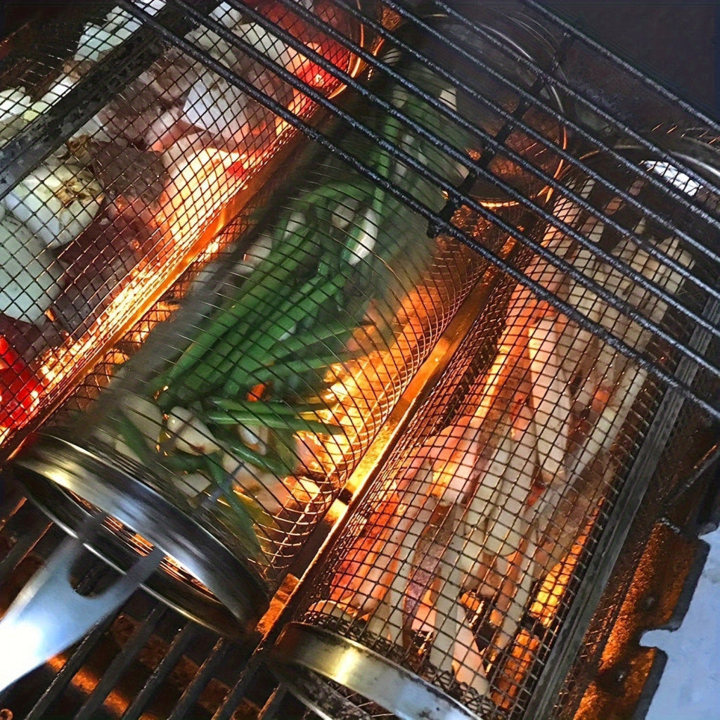 3db Luxus Gördülő Grillező Kosár
