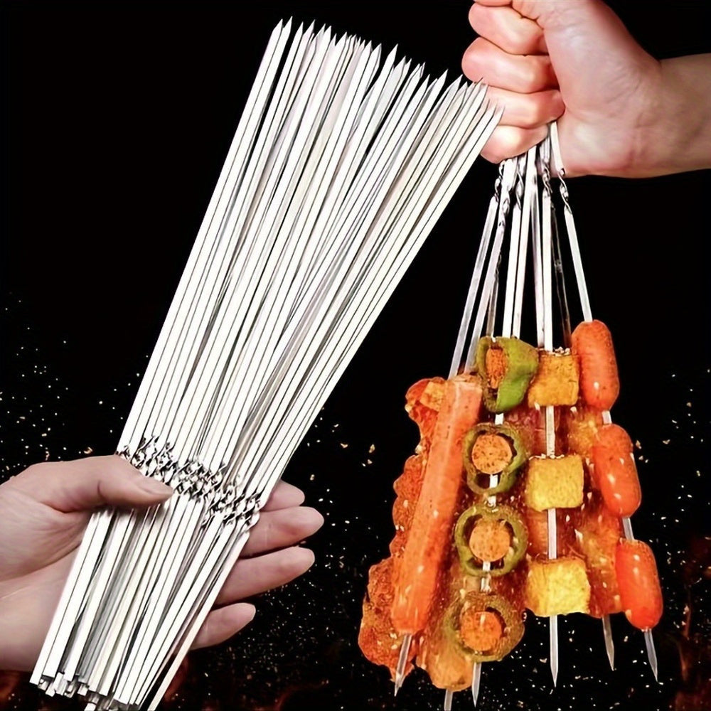 Rozsdamentes acél BBQ nyársbot