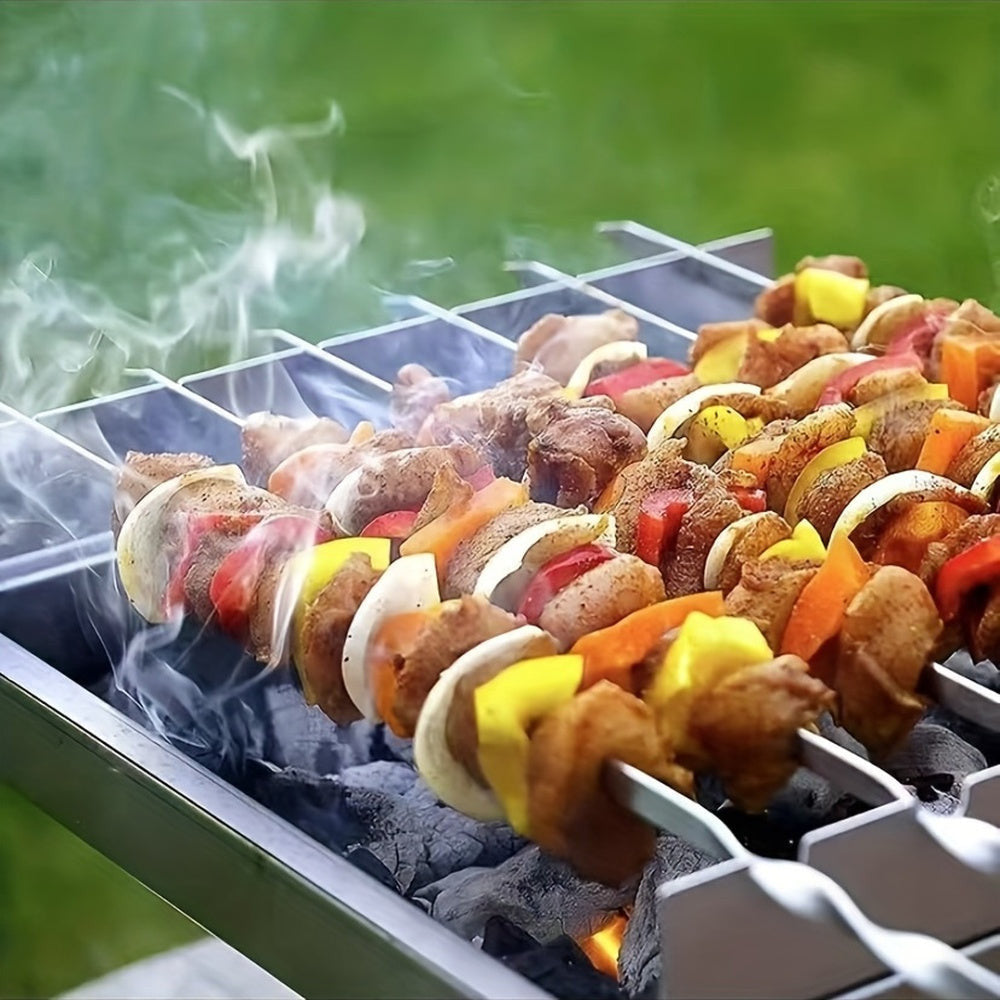 Rozsdamentes acél BBQ nyársbot
