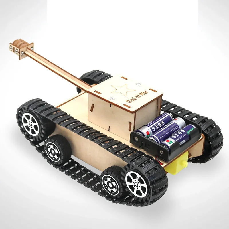 Fa Elektromos Meghajtású Robot – DIY Modell és Építőjáték