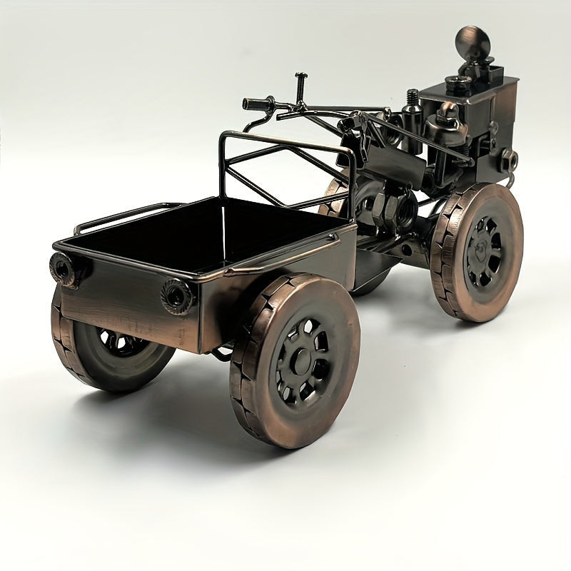 Öntött vas vintage traktor modell