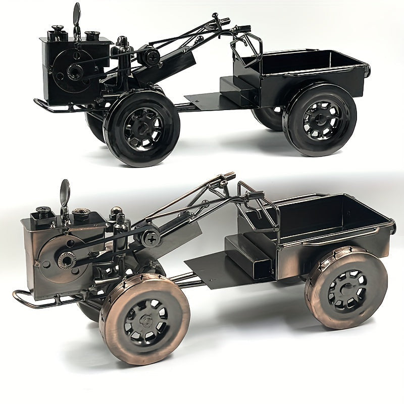 Öntött vas vintage traktor modell