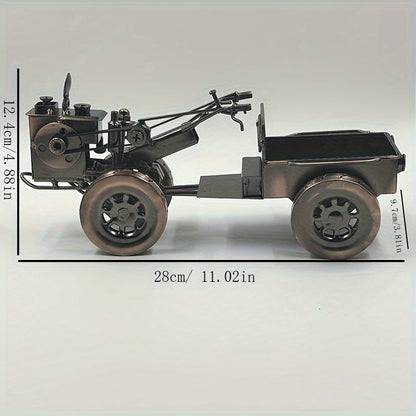 Öntött vas vintage traktor modell