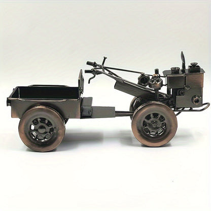 Öntött vas vintage traktor modell
