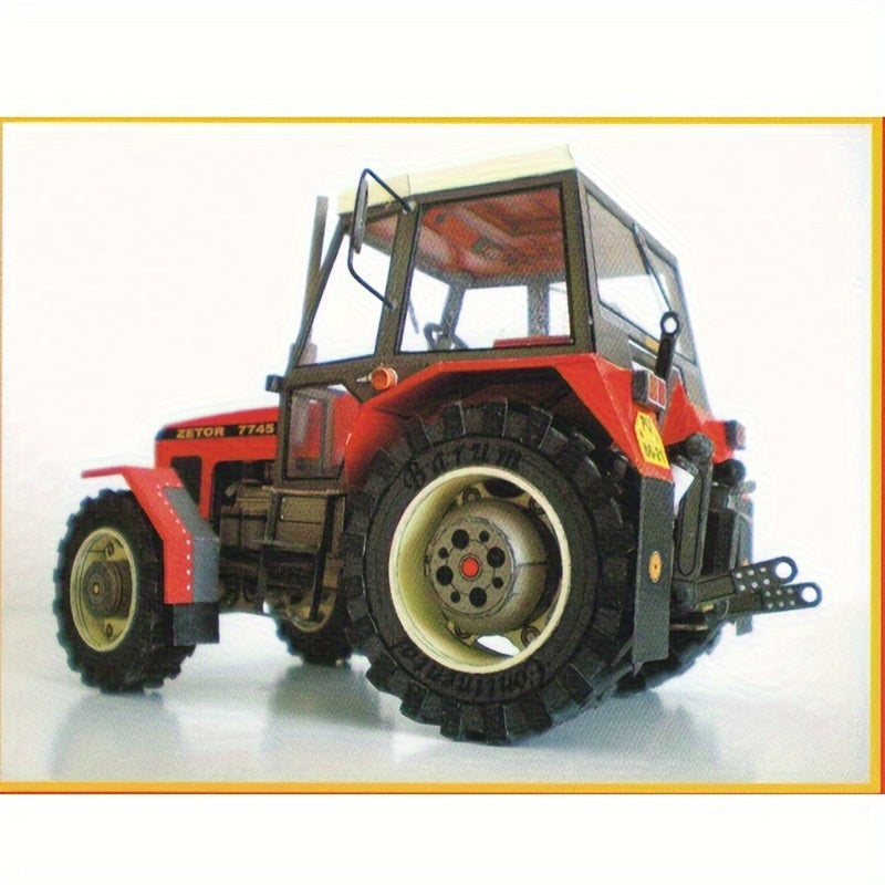Cseh Zetor traktor papírmodell készlet