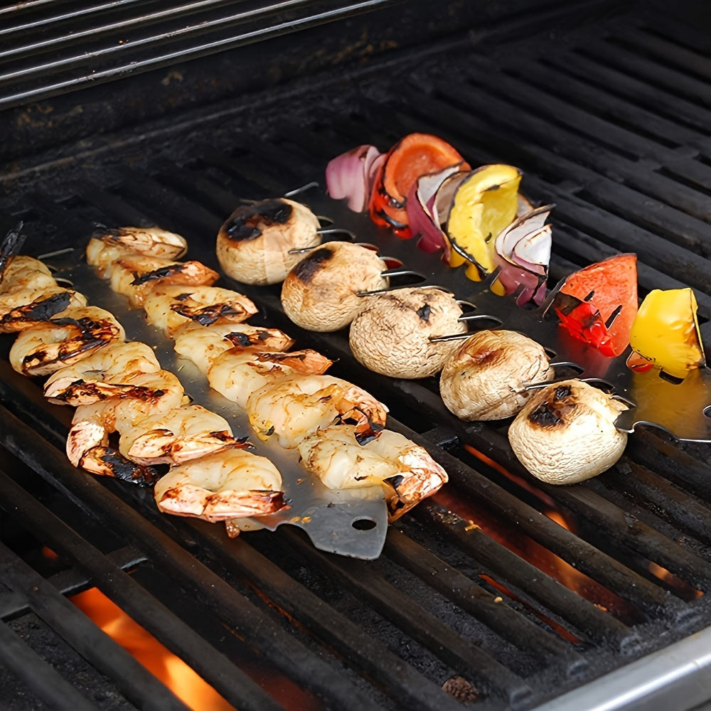 Rozsdamentes Acél Grillnyárs, Szálka Alakú Grillnyárs