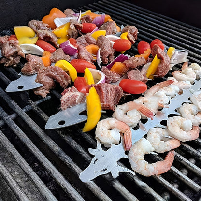 Rozsdamentes Acél Grillnyárs, Szálka Alakú Grillnyárs