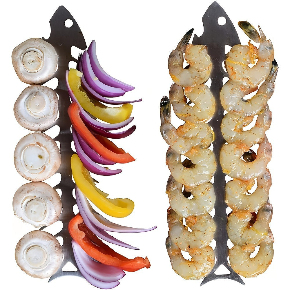 Rozsdamentes Acél Grillnyárs, Szálka Alakú Grillnyárs