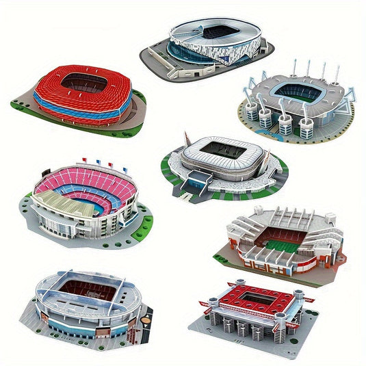 Kreatív 3D-s papírból készült stadion puzzle