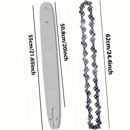 50.8cm-es láncfűrész vezető rúd és lánc készlet
