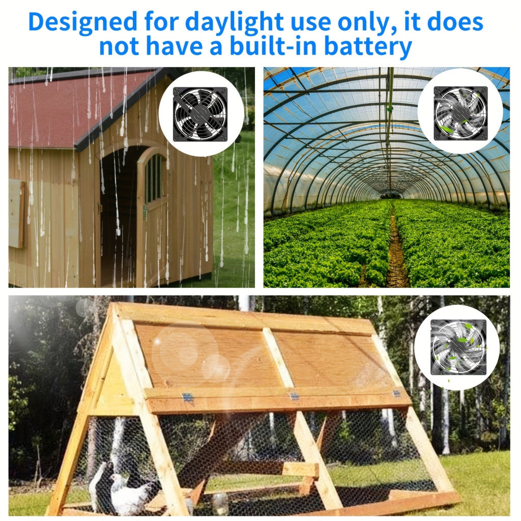 Két ventilátorral ellátott napelemes légáramlás-szabályozó készlet