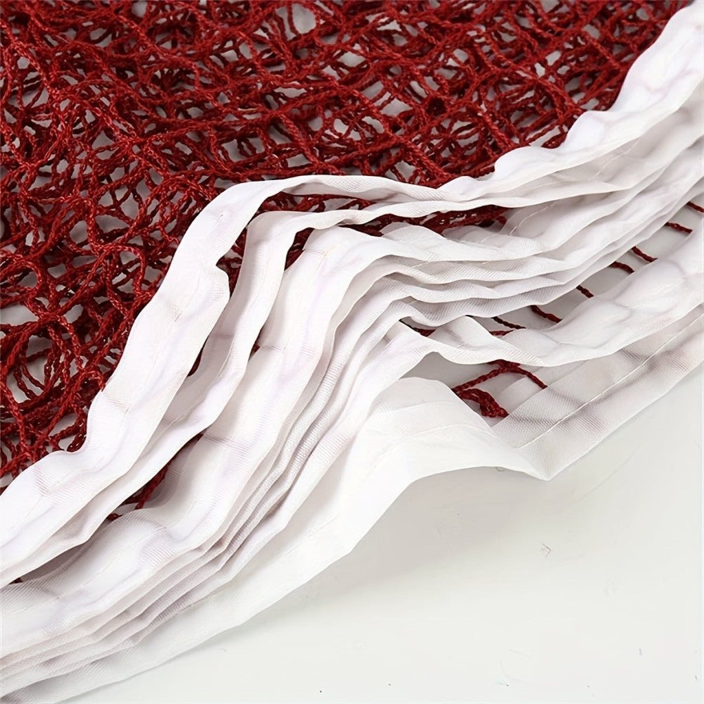 Tartós piros-fehér nylon tollaslabda háló