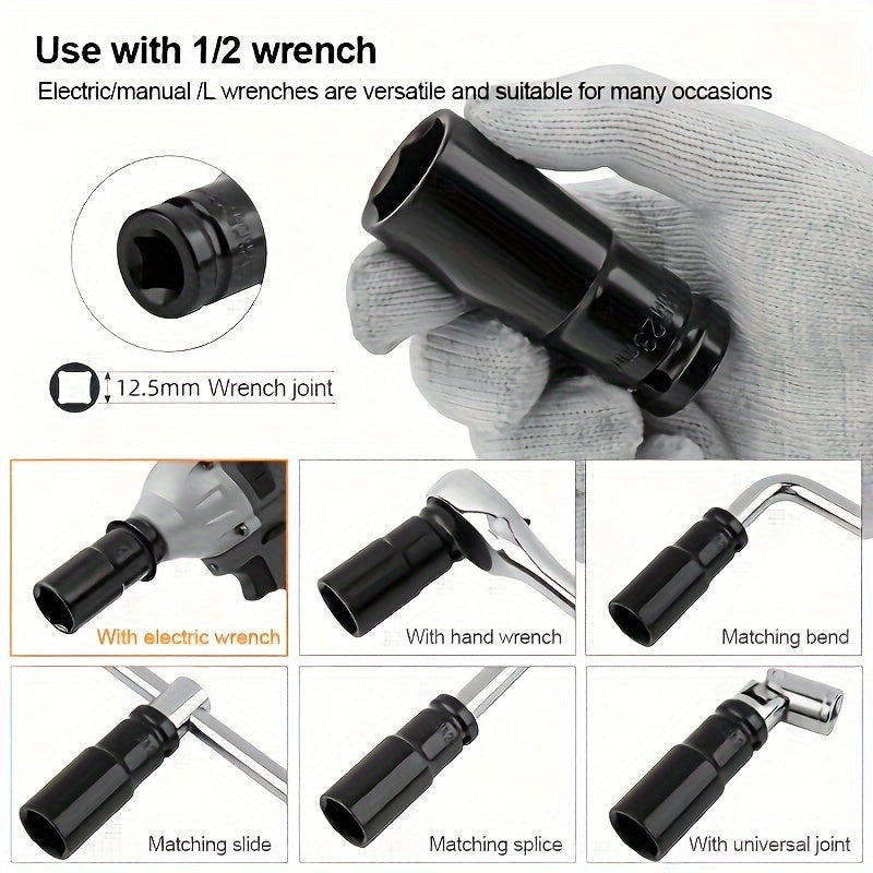 11db Erőcsavaros Foglalat, Ütős Kulcs Adapter Készlet Hex Foglalattal