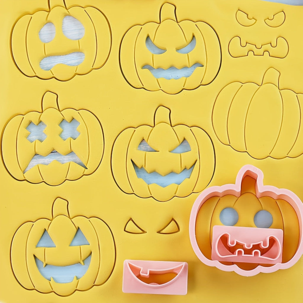 10 darabos Halloween Tök Alakú Süteményszaggató Készlet