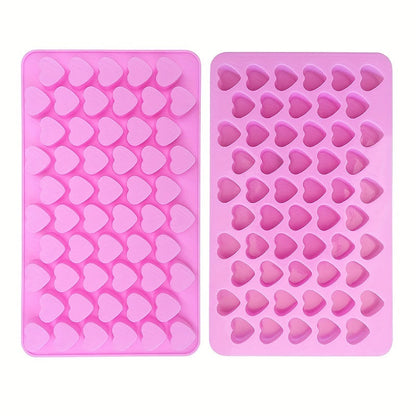 1db 55 lyukú 3D jégkocka tálca mini szív szilikon forma csokoládé fondant forma tészta zselé keksz sütő torta díszítő eszközök