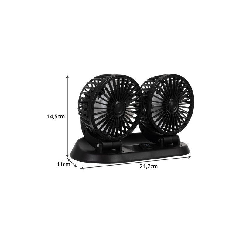 Két autós ventilátor - Xtrobb 23222 dupla autós ventilátor