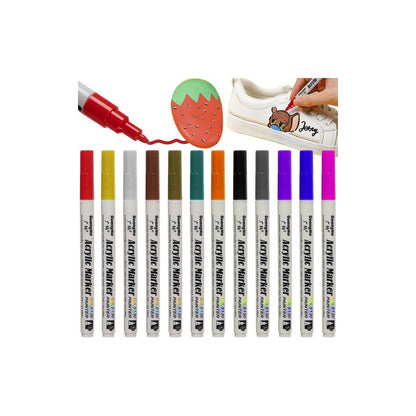 Akril festékező tollak - 12 darabos készlet Maaleo 21648