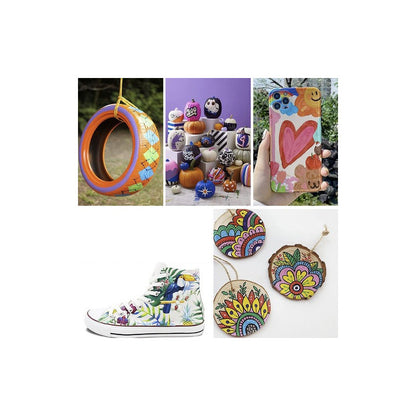 Akril festékező tollak - 12 darabos készlet Maaleo 21648