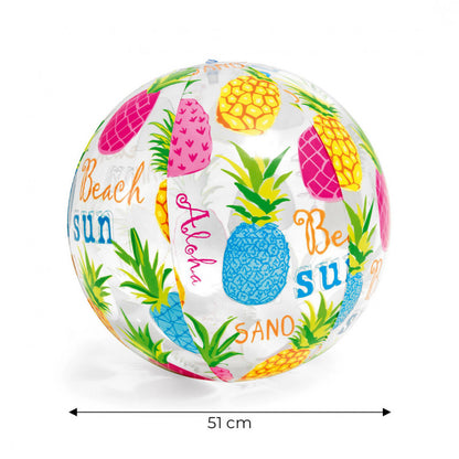 Ananász mintás felfújható strandlabda - 51cm - INTEX 59040
