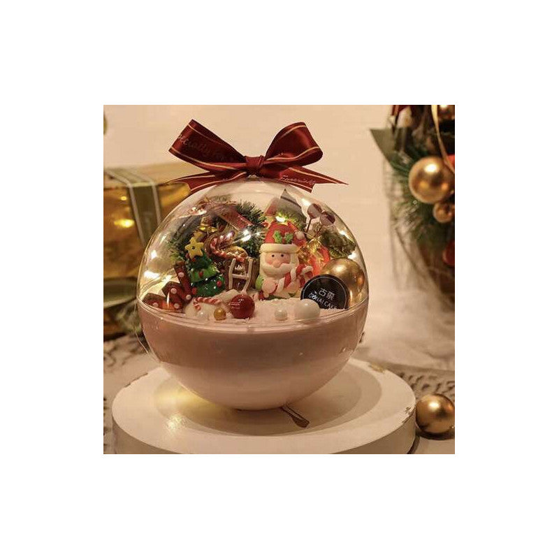 Átlátszó díszek 12 cm, 10 darabos készlet Ruhhy 22279