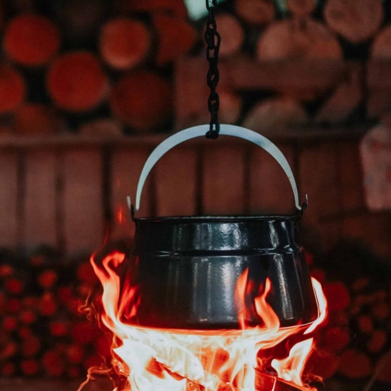 Bajai Zománcozott halfőző bogrács 13 liter