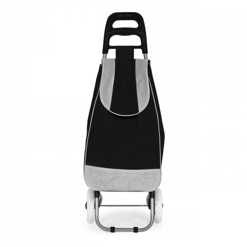 Bevásárlókocsi, 25 literes táska, kerekekkel, fém vázzal, gumi kerekek, ModernHome