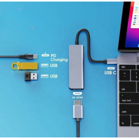 C típusú USB Hub 3.0–4K HDMI 4 portos