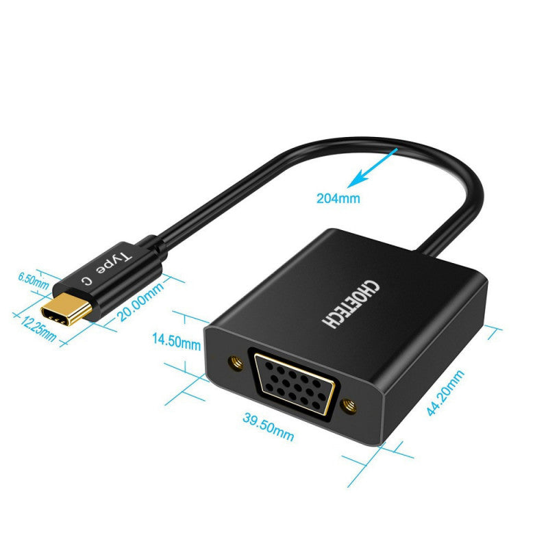 Choetech HUB-V01 Type C -&gt; VGA átalakító adapter