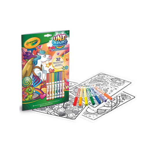 Crayola: Color & Activity állatkornis foglalkoztató 7 db filctollal