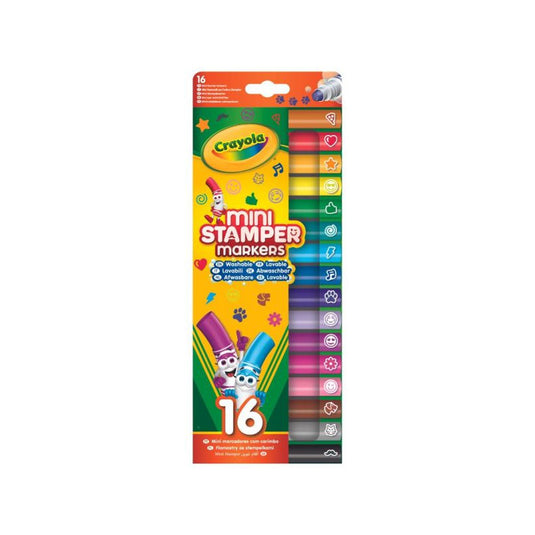 Crayola: Mini mintázó filctoll készlet - 16 db