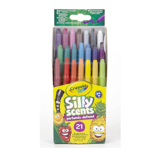 Crayola Silly Scents: Illatos, csavarható viaszkréta - 21 darabos