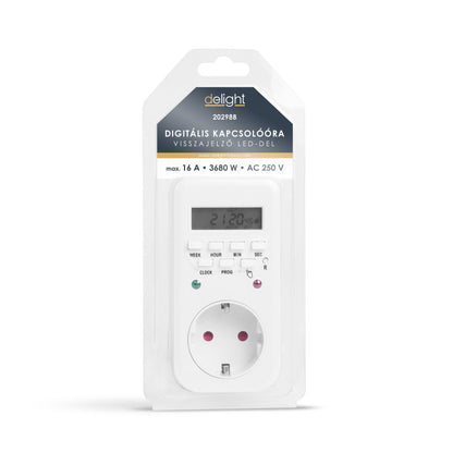 Digitális kapcsolóóra - visszajelző LED-del