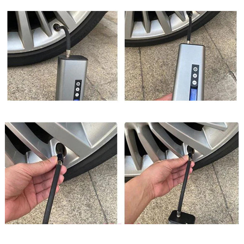 Digitális kijelzős, autómata kézikompresszor, 4000 mAH, 10 bar nyomás