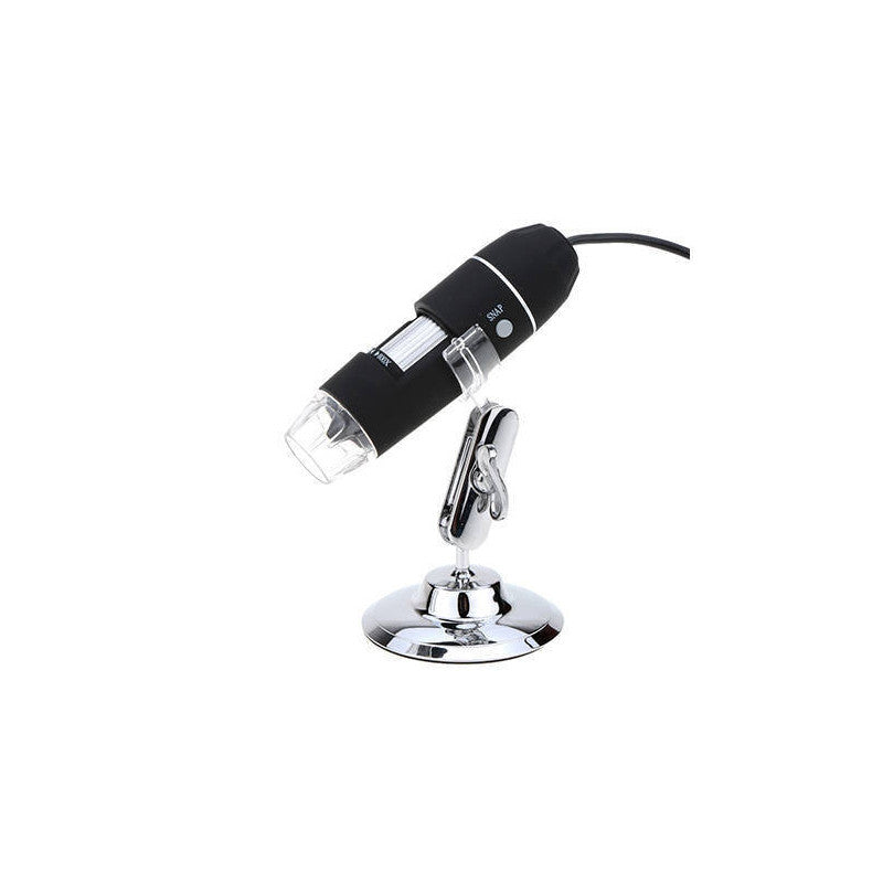 Digitális mikroszkóp USB csatlakozással, 8 LED-es világítással, 1000x nagyítással és zoom lehetőséggel