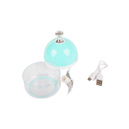 Elektromos fokhagyma zöldségaprító - gyors és hatékony konyhai segédeszköz.