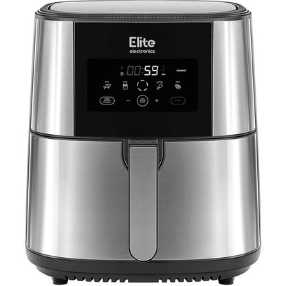 Elite Electronics 8 L-es olaj nélküli forró levegős fritőz (Air Fryer) digitális kijelzővel