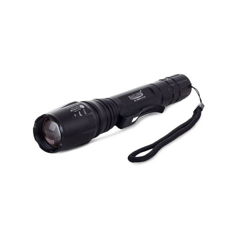 Taktikai zoomos Bailong LED zseblámpa Cree XM-L3-U3 LED-del