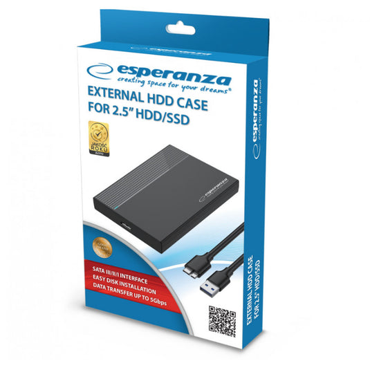 Esperanza külső HDD/SSD-TOK 2,5" HDD-hez