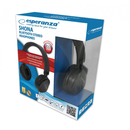 Esperanza Shona Bluetooth fejhallgató fekete